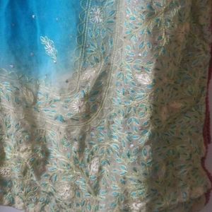 Ethnic Pure Georgette Embroidered Duppata