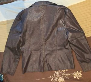 Brown Floral Embellished Jacket