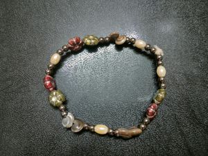 Sea Shell Ear Hoops And Bracelet (Combo)