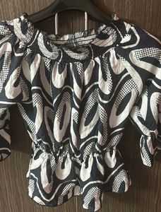 Abstract Print Blouse