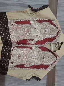 Beige Printed Kurti
