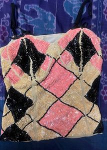 Sequin Embellished Crop Top