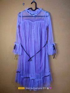 Black Sheer Mesh Dress