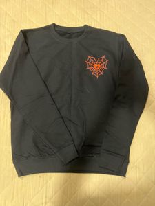 Heart Web Black Sweatshirt