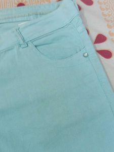 Light Blue Casual Pants