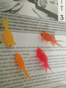 Miniature Toy Fish - Yellow and Red
