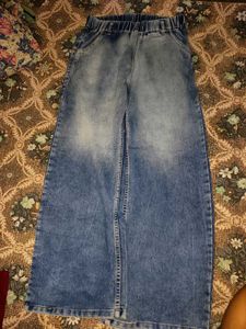 Wide Leg Denim Jeans