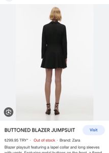 Zara Blazer Dress With Skort Small Size
