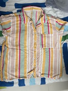 Colourful Striped Night Set