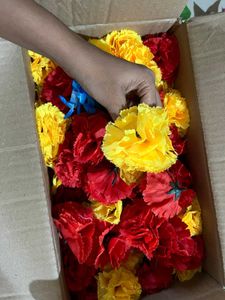 Decorative Artificial Flower Bouquet Ganpati Deco