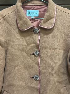 Womens Peach Winter Overcoat Fit Upto Xxl