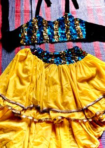Sequin Top & Skirt Set