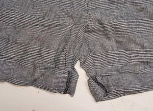 Grey Plaid Shorts