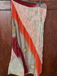 Heavy Lehenga Set Multifabric Multi Color