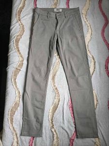 Men's Grey Casual Pants