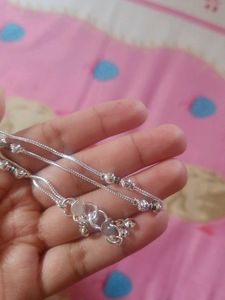 Unused Coated Silver Payal
