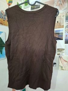 Coffee Brown Vest ☕️꒰ᐢ. .ᐢ꒱