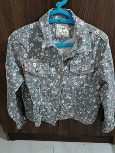 Cotton Jacket For Winter Floral Print