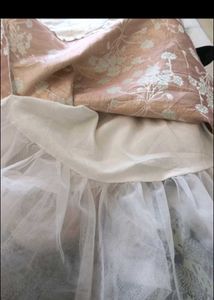 FLORAL PRINT APPLIQUE DRESS