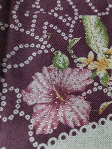 Floral print woolen suit