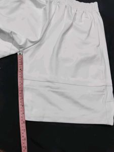White Stretchable Shorts