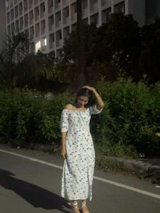 Floral Off-Shoulder Dress