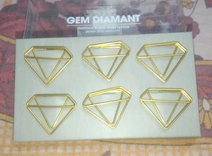 Daimond Shaped Brass Paper Clips