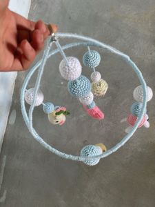 Handmade Crochet Baby Rattle