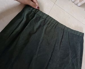 Dark Olive Velvet Pants