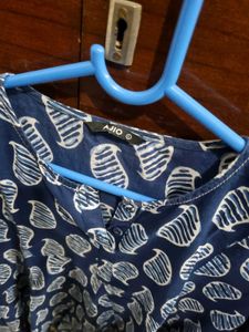 Ajio Cute Blue Kurti - L