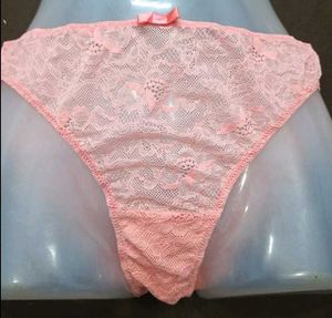 Pink Lace Thong Panties 🖤