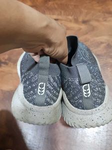 Comfortable Gray Slip-On Sneakers