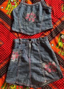 Denim Dress For Girls