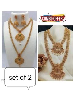 Stunning Gold-Plated Necklace Set