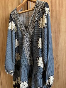 Floral Print Long Sleeve Dress- Size M