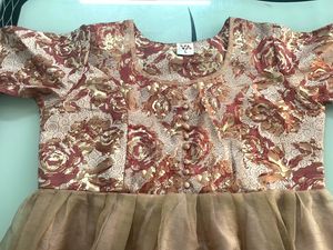 Peach Ethnic Gown