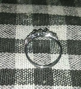 Star Detail Silver Ring