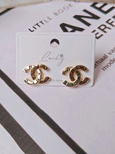 Golden CC Earrings