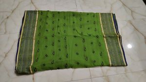 Green Printed Saree