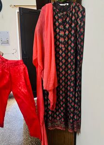 Printed Kalidar Suit