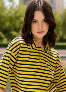 Striped Yellow & Black Polo Shirt