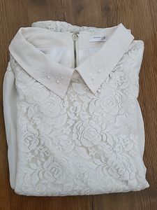 Off White Net Top