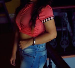 Shein Cute Pink Knot Crop Top