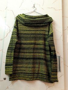 New Sweater Florocent Green And Black