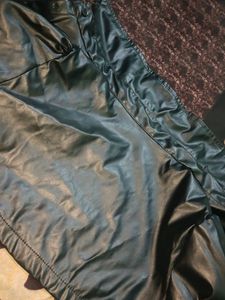 half leather jacket ,