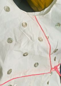 White Anarkali Kurta