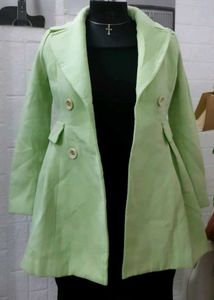 Mint Elegance Trench Coat
