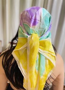 YSL Floral Scarf