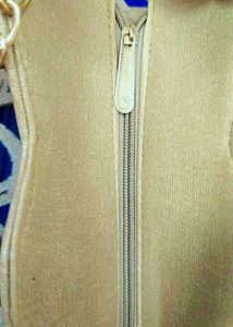 Beige Rhinestone Handbag