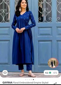 ❗️❗️ diwali sale ❗️❗️Elegant Blue Embroidere